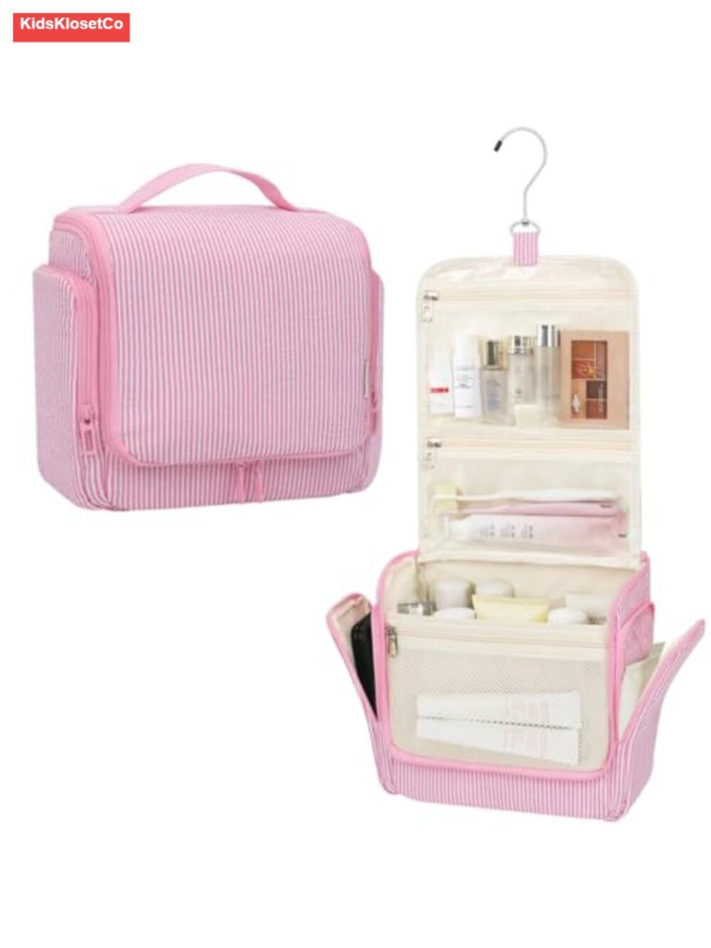 Hanging Toiletry Bag for Women Travel Makeup Cosmetic Organizer Nylon Waterproof